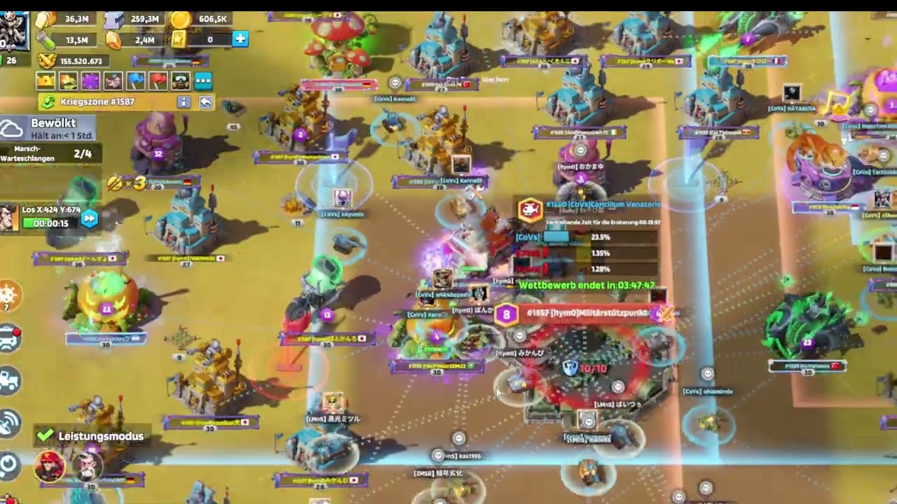 Last War Survival - Last Outpost on Lvl 8 Stronghold - CoVs vs 1587 + Friends