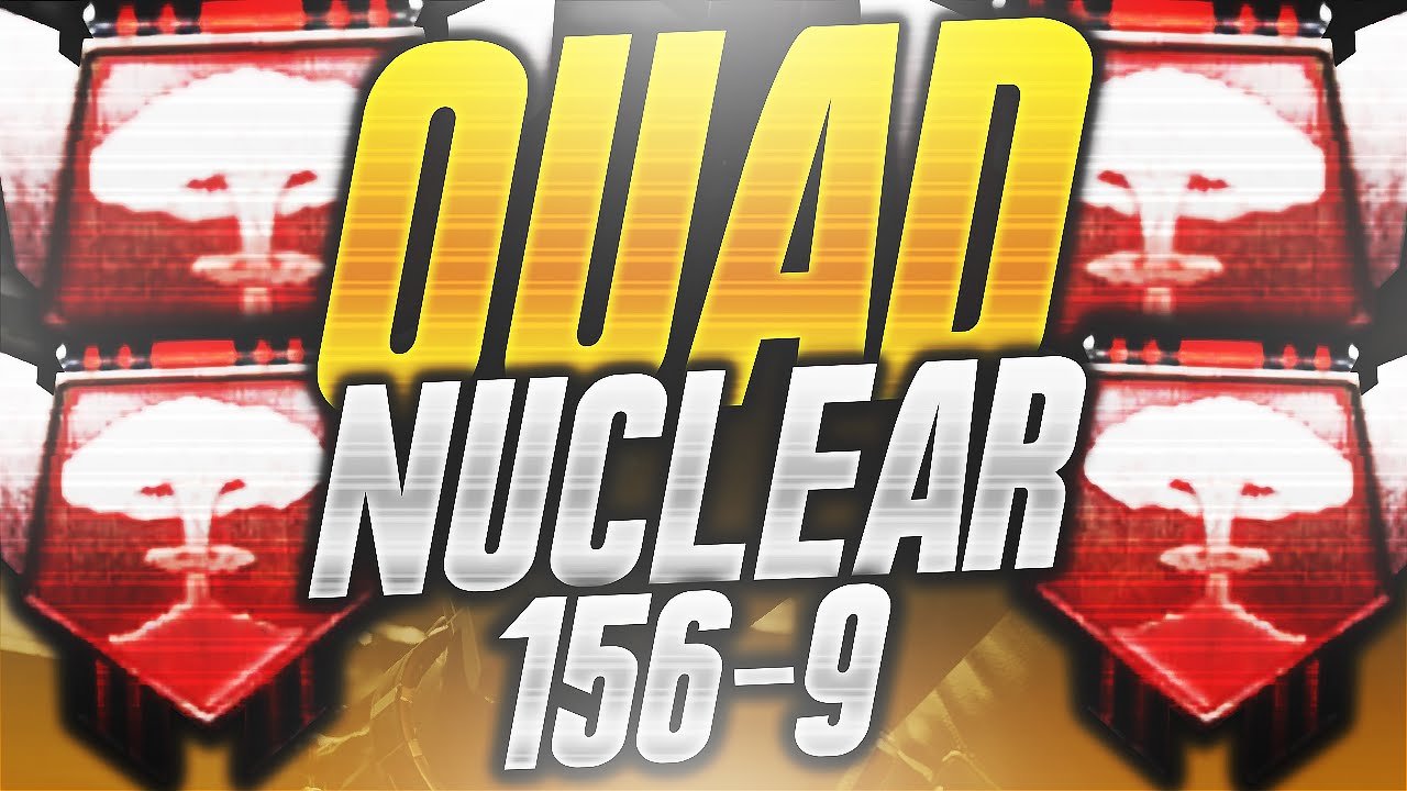 SOLO QUAD NUCLEAR! 159-6 Kills - 4 Nuclears in 1 Game! (COD BO2 Quad Nuclear)