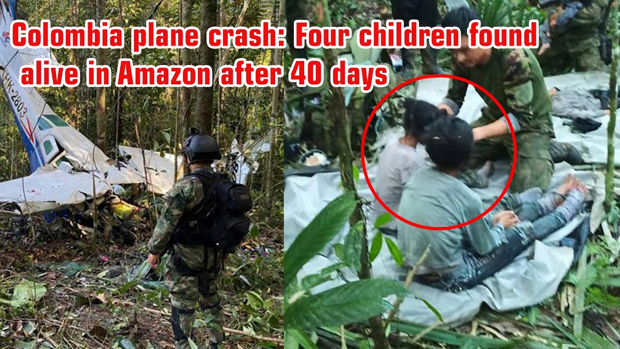 Colombia plane crash Four children found alive in Amazon after 40 days