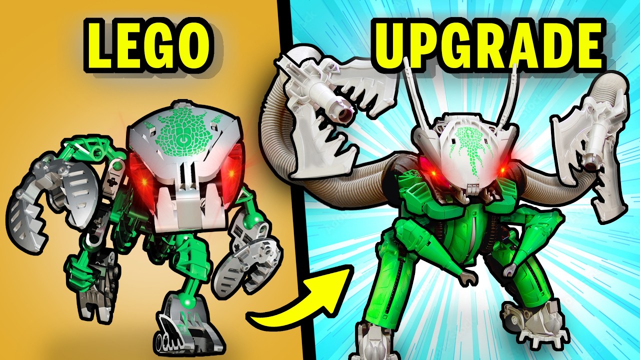 Использование деталей LEGO от LEHVAK-KAL для создания самодельных моделей Bionicle.