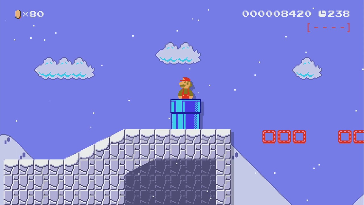 Snowbound Land by Feli - Super Mario Maker 2 - No Commentary 1bu