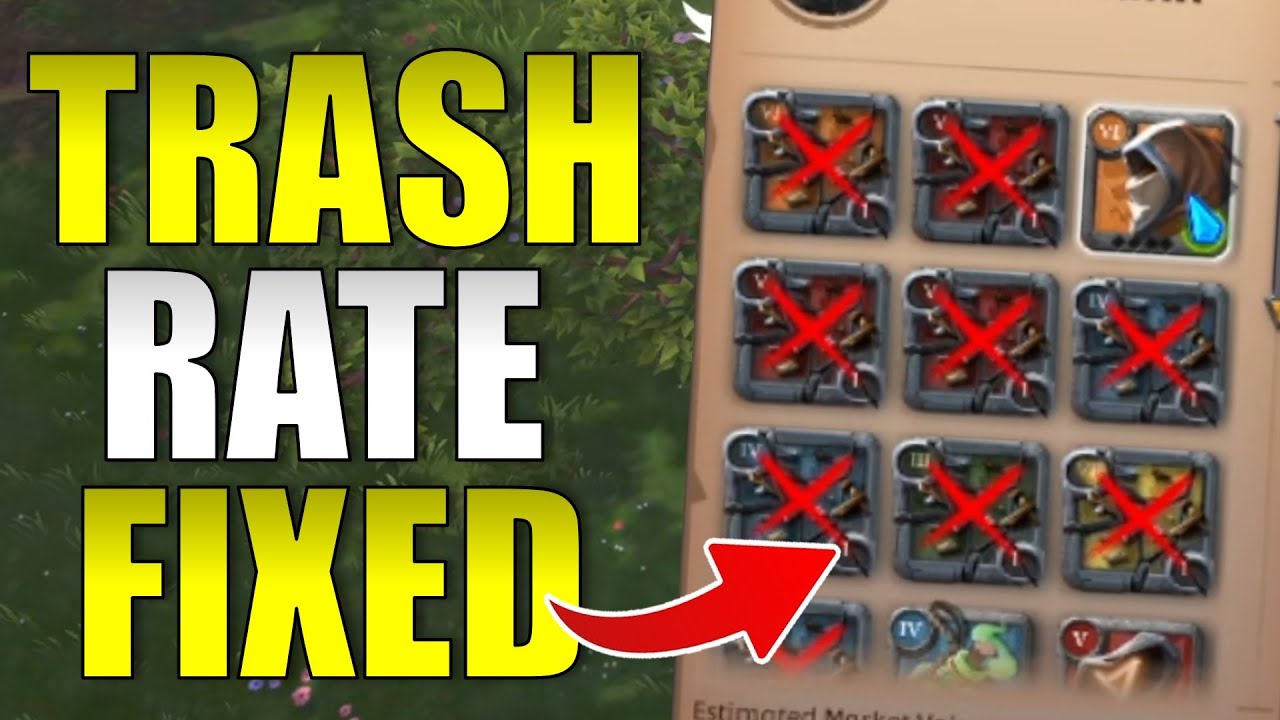 Trash Rate is Fixed in Albion Online