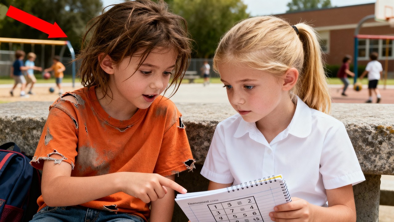 Billionaire Sees a Homeless Girl Teaching His Daughter—What Happens Next Stuns Everyone...