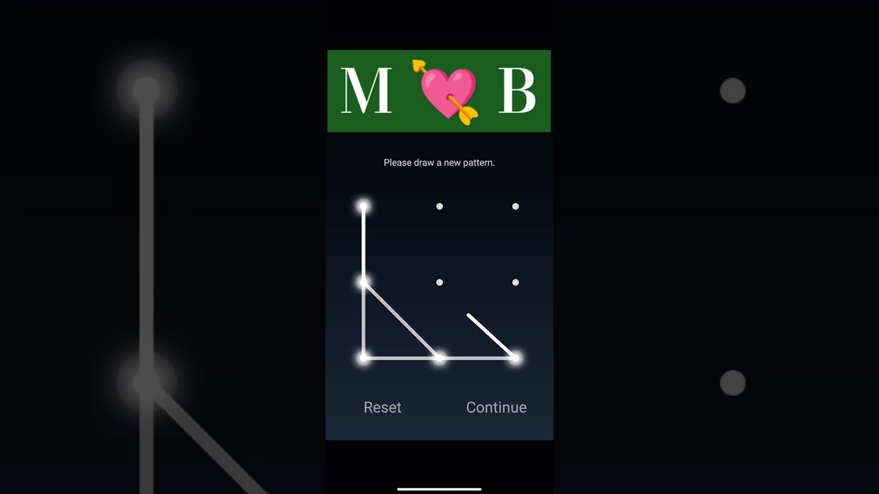 Pattern of MB Love 💘💘💘... #love #lock #patternlock #lovelocks #couples