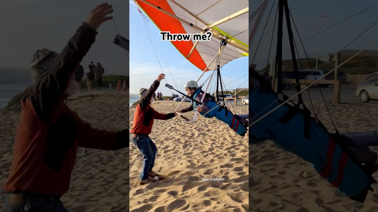 So many ways to launch a #hangglider 😄🙌