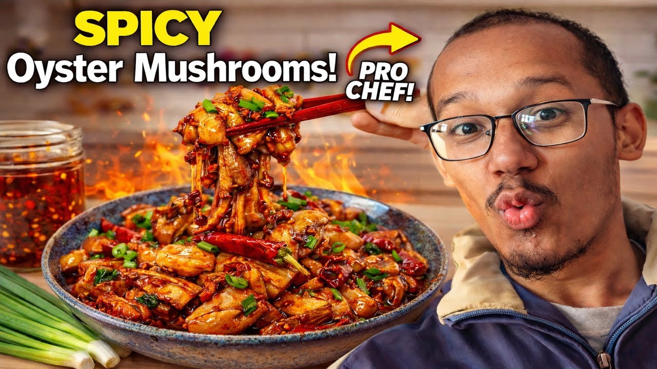 Pro Chef makes Chinese Style Mushroom!