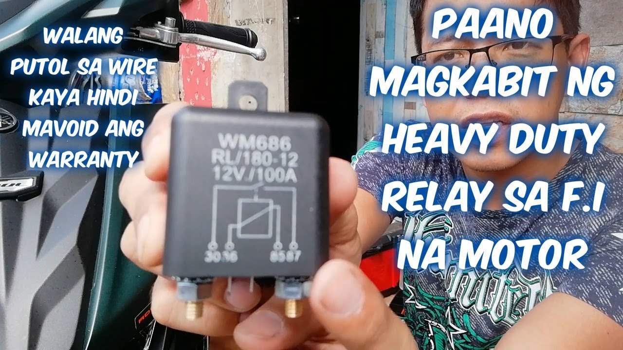 Paano mag-install ng Heavy Duty RELAY sa F.I na Motor - NO CUTS ON WIRE - NO VOID ON WARRANTY