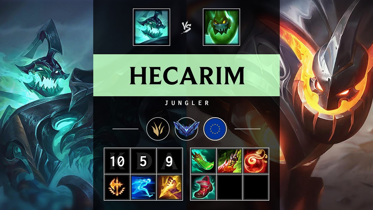 Hecarim Jungle vs Zac - EUW Diamond Patch 25.19