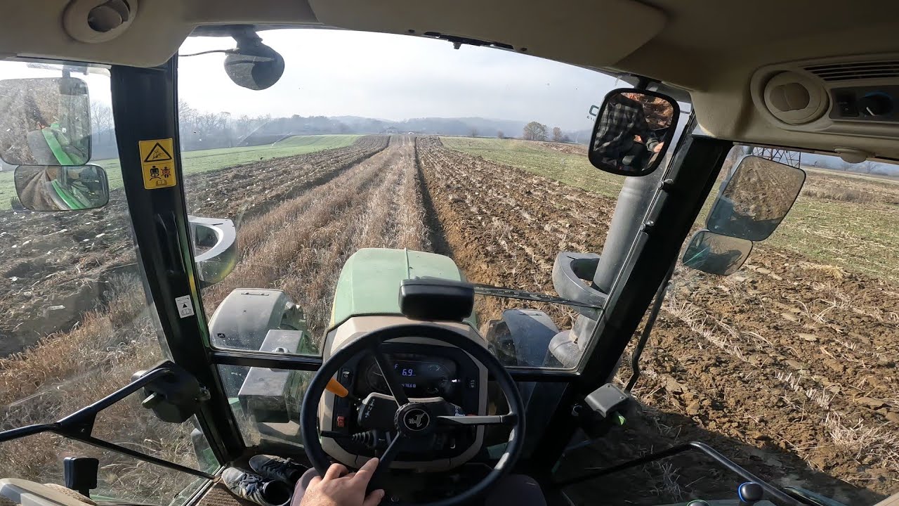 Tractor-vlog-John Deere 5100M-Plug-kverneland cu 4 brazde-La arat pentru porumbul anul 2026 ep4