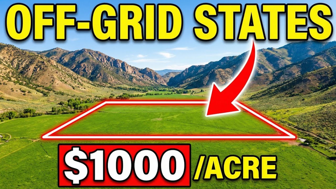 Top U.S. States Where Land Is STILL Under $1,000 an Acre (2026) | REAL Cheap Land Guide