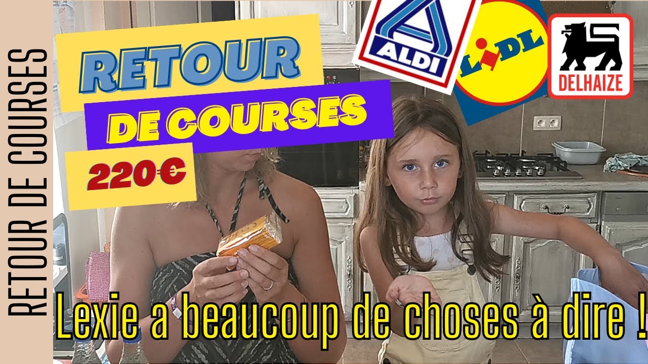 GROS RETOUR DE COURSES 220€ | LIDL | ALDI | DELHAIZE