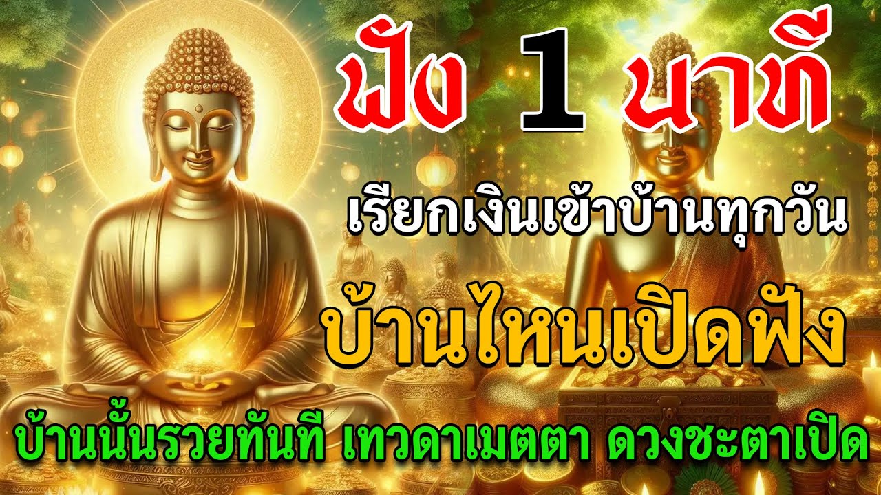 ✨ฟัง 1 นาที เรียกเงินเข้าบ้านทุกวัน บ้านไหนเปิดฟัง บ้านนั้นรวย เทวดาเมตตา ดวงชะตาเปิด  💰