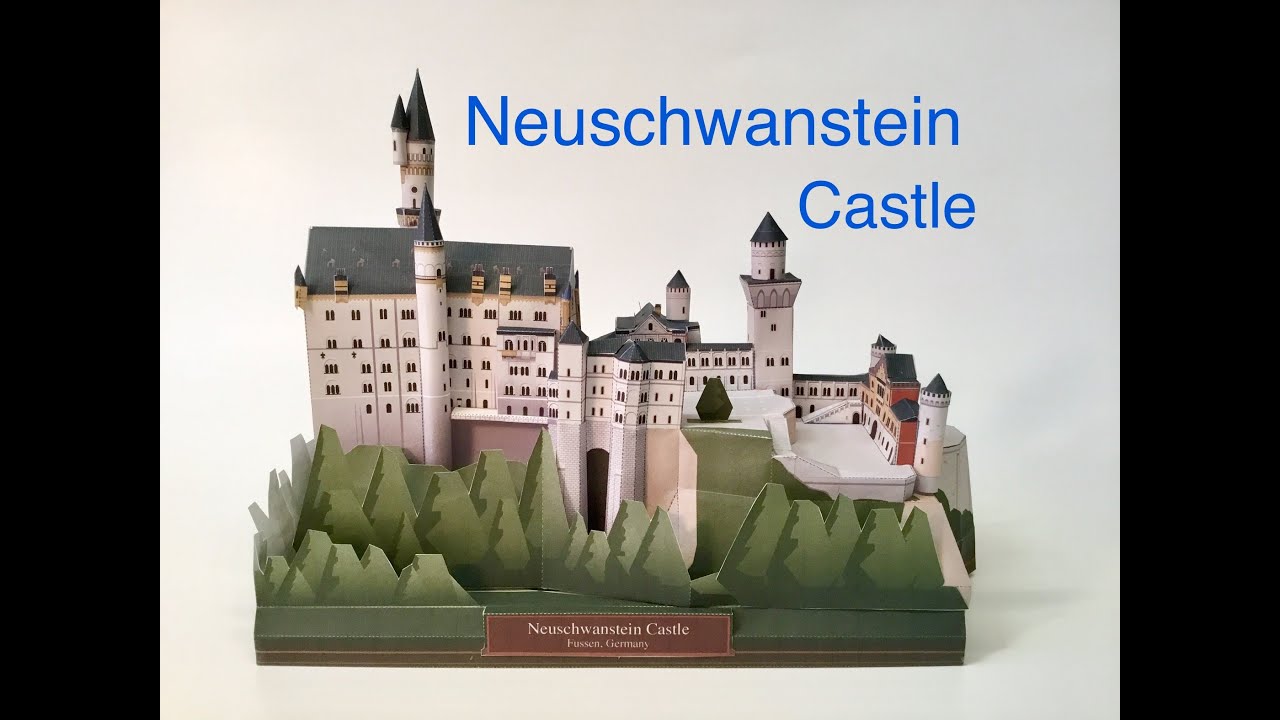 Paper Craft Neuschwanstein Castle - Time Lapse (Canon Creative Park)