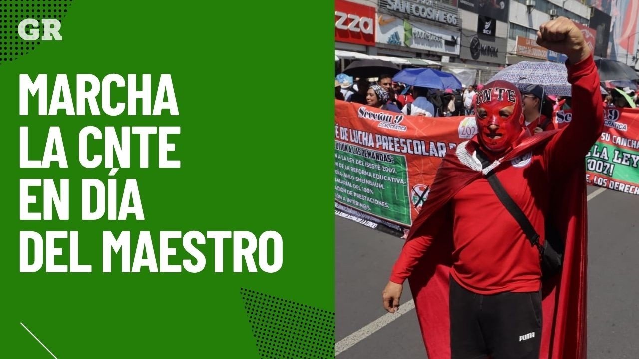 Marcha la CNTE al Z&oacute;calo en D&iacute;a del Maestro