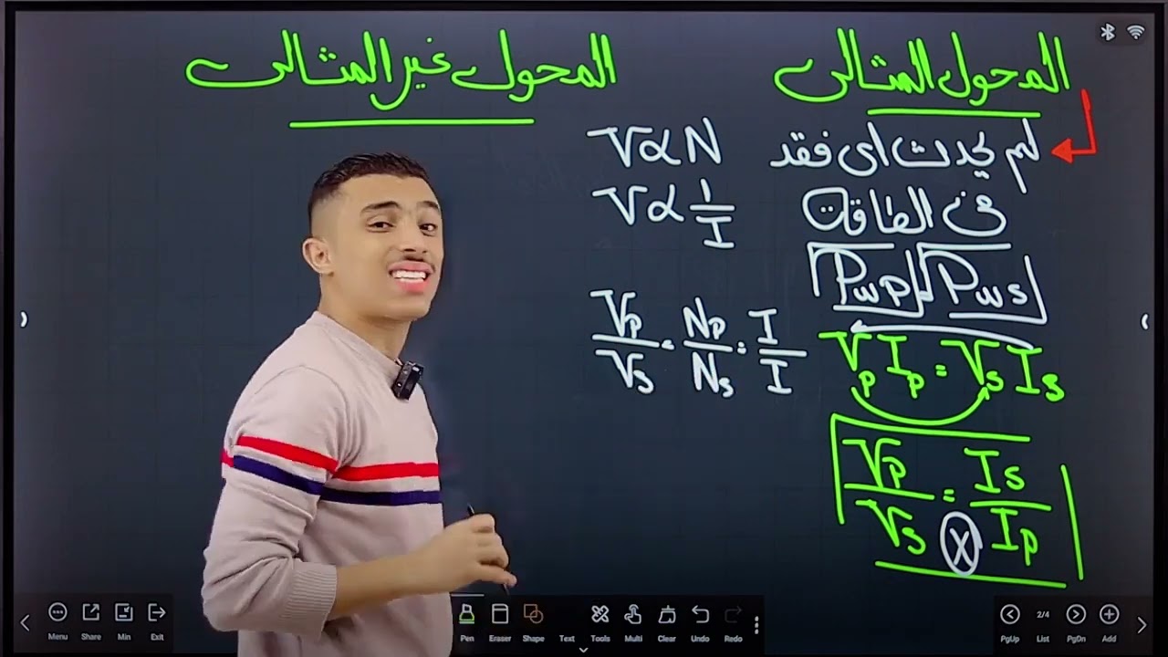 المحاضره السادسه | المحول والمحرك الكهربي | الفضل الثالث | الصف الثالث الثانوي | مستر محمد صلاح |
