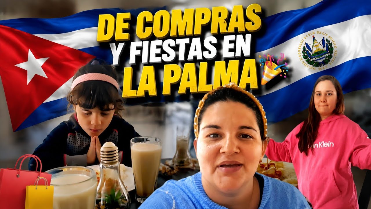 🎂 Comprando el regalo de Tiaguito 💙 | Así se viven las fiestas en La Palma 🇸🇻🎶