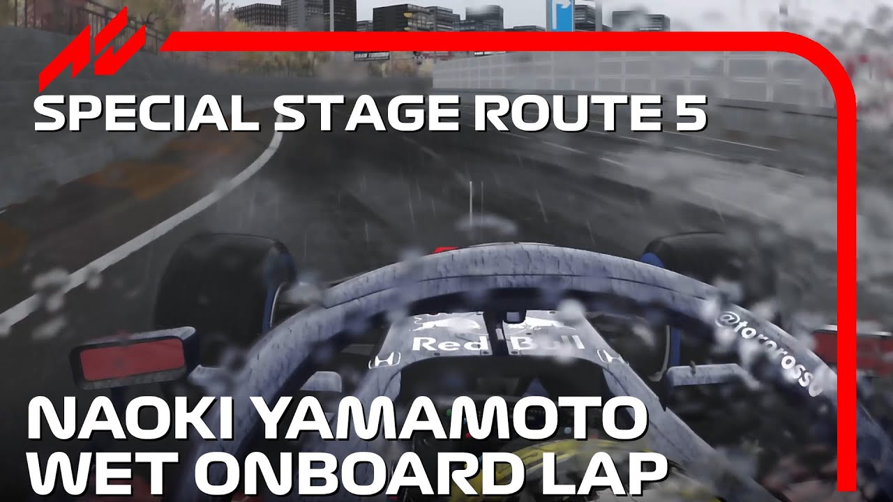 F1 2019 | Naoki Yamamoto at a wet Special Stage Route 5 | #assettocorsa