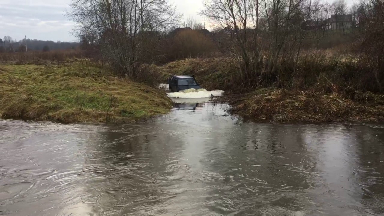 Off road nissan terrano 4x4 water river 2016 snow Extreme