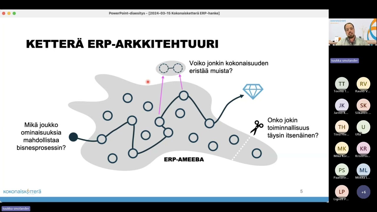 Kokonaisketterä ERP hanke