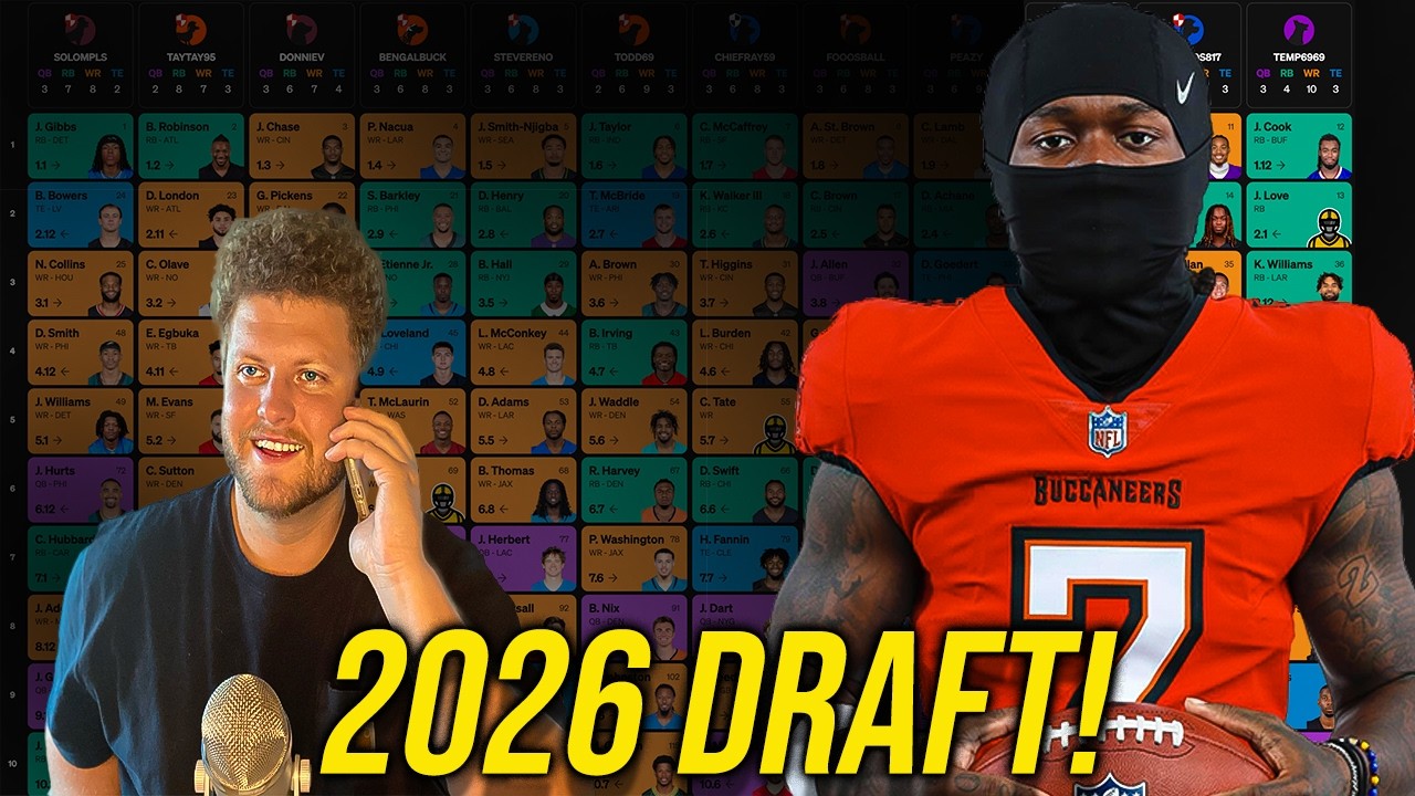 12 Team Yahoo Fantasy Football Mock Draft (3rd Pick)