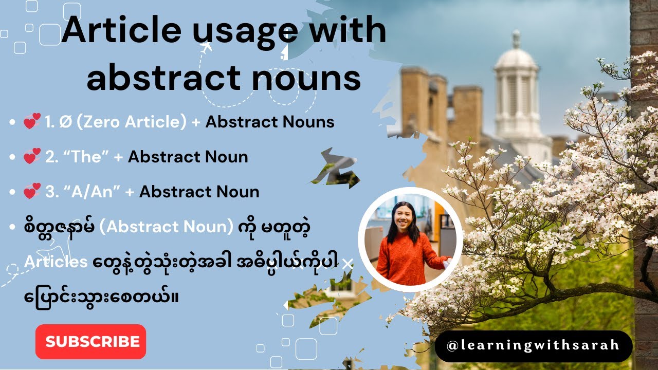 Article usage with abstract nouns 🍁