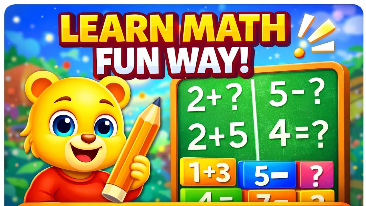 Kids Math Game 🎮 Learn Addition, Subtraction, Counting & Fun Learning | Math Kids Gameplay