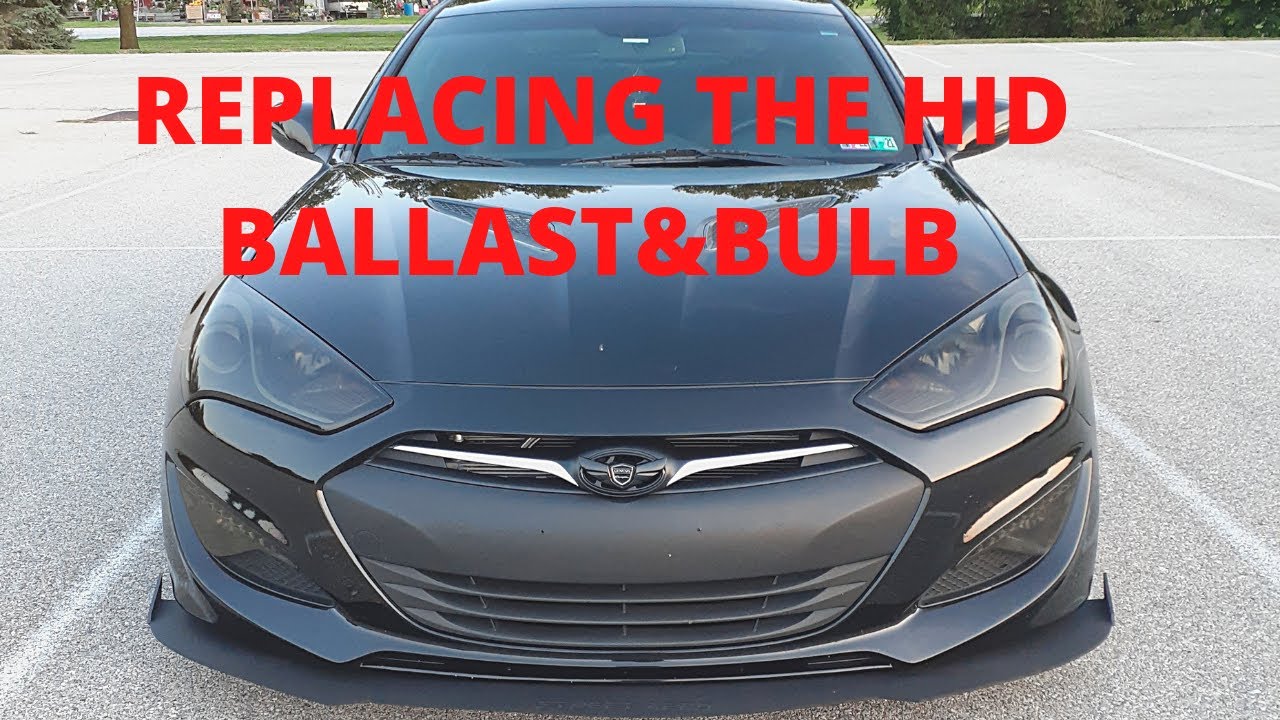 2013-2016 Hyundai genesis coupe headlight bulb replacement and ballast