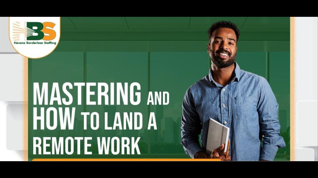 Webinar - Finding and Thriving in Remote Work