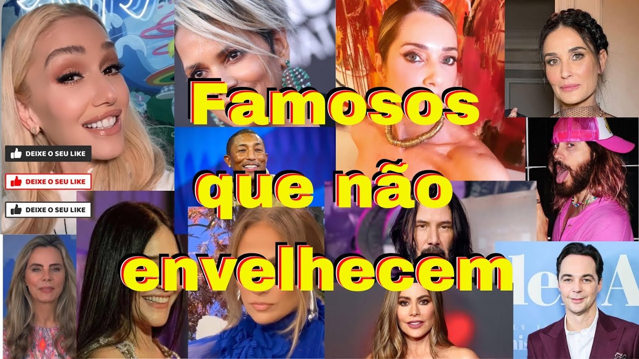 FAMOSOS QUE PARECEM SER MAIS JOVENS DO QUE SÃO !!! ESSE POVO TÁ DORMINDO NO FORMOL !!!