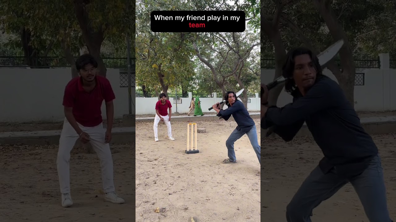 My Friend vs Cricket: Expectations vs Reality! 😂🏏 #comedy #funny #cricket #viral #cricketlover