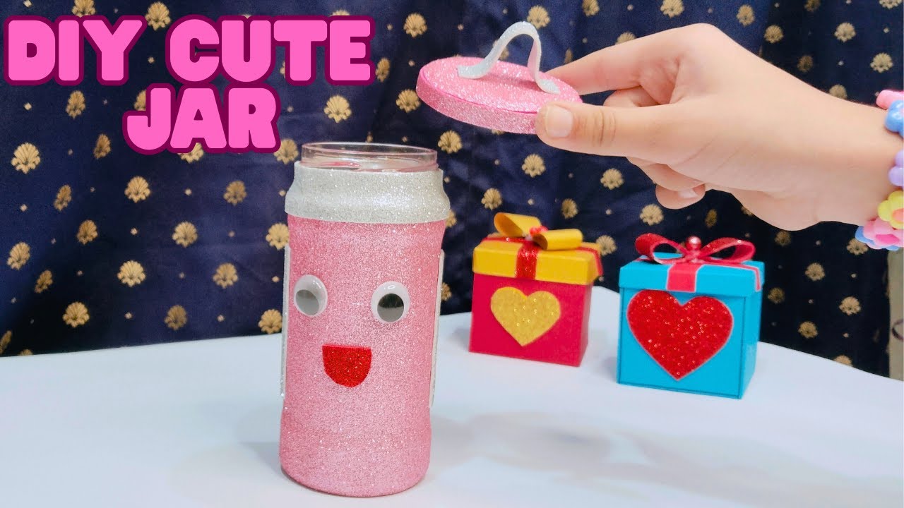 From Empty Jar to Cute Glitter Buddy ✨ | Easy DIY Recycling Craft