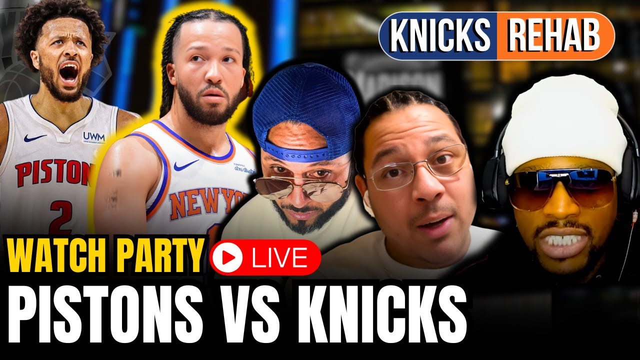 Knicks vs Pistons LIVE PLAY by PLAY  Reaction | KNICKS REHAB ALLBALL TV