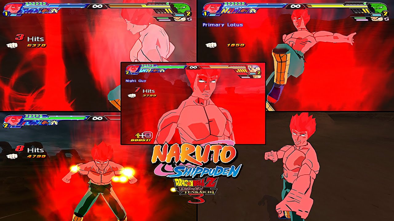 DBZ BT3 MOD - Might Guy Eight Gates (Naruto Shippuden)