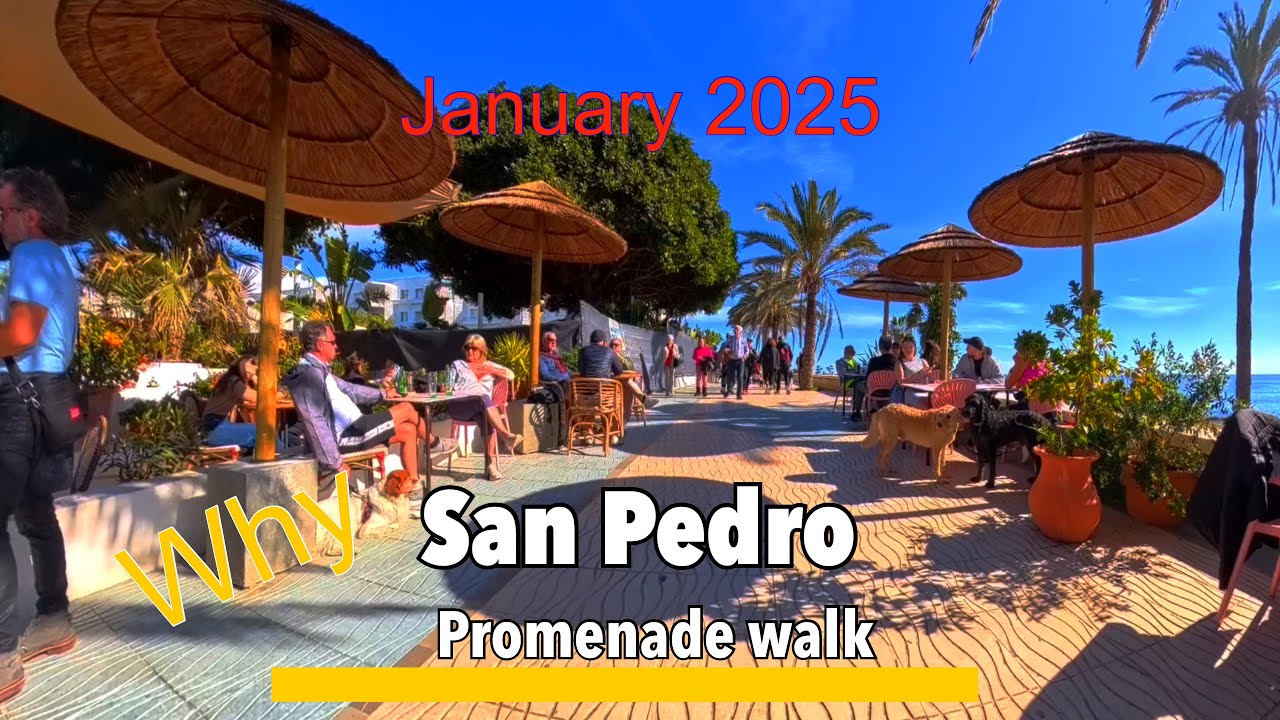 San Pedro de Alcántara 🇪🇸  possibly the Best promenade on the Costa del Sol in January 2025
