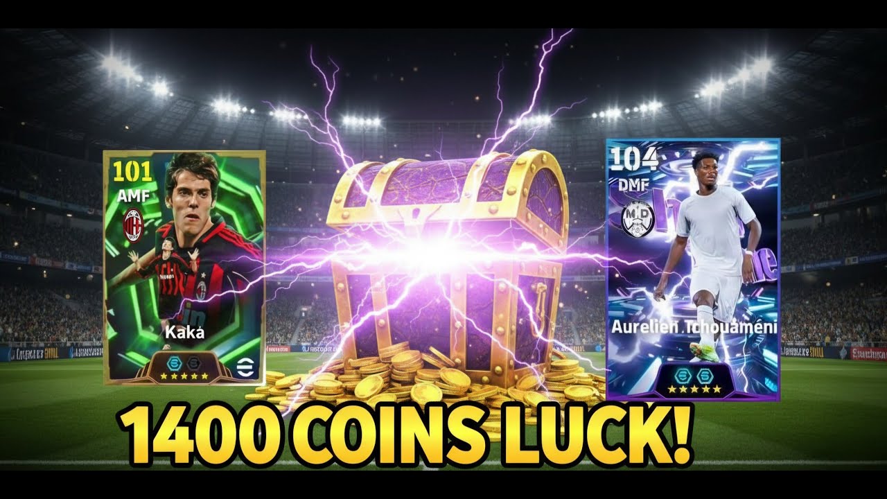 ​I ONLY HAD 1400 COINS! 🪙 EPIC KAKÁ & 104 TCHOUAMÉNI PACK OPENING!