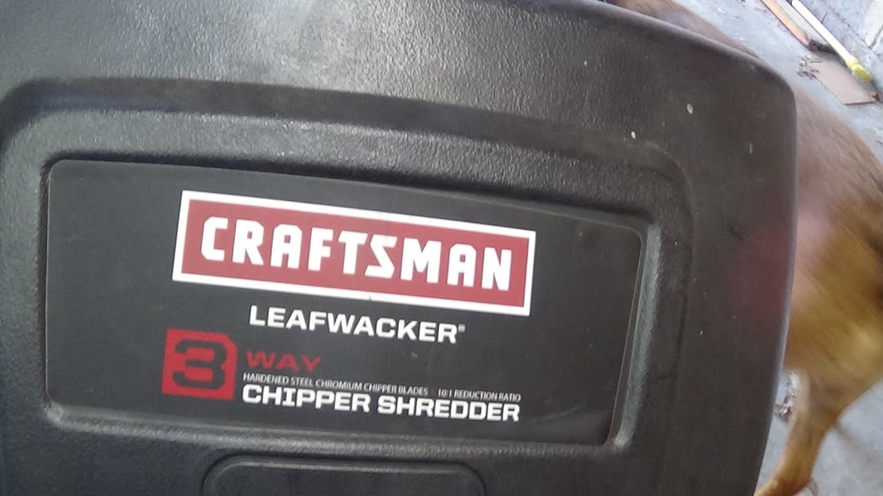 CHANGING THE BLADES ON A CRAFTSMAN 14 5 HP CHIPPER SHREDDER PART 2 OF 2