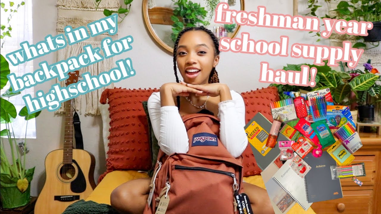 Whats in my backpack for high school | back to school supply haul 2022!