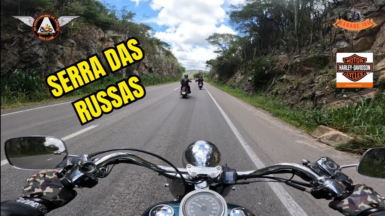 DESCENDO A SERRA DAS RUSSAS DE HARLEY DAVIDSON FAT BOY CARBURADA