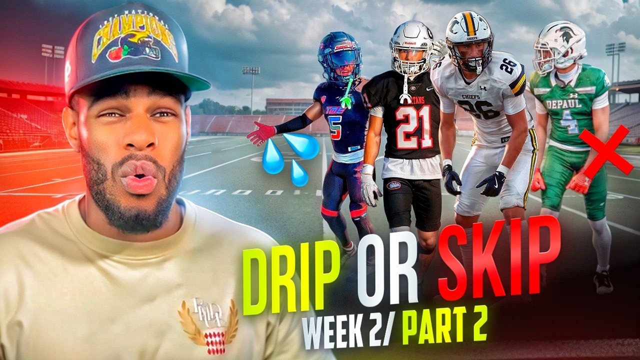 The BEST Drip or Skip On YT!! (Rating Football Drip Week 2 Pt 2)