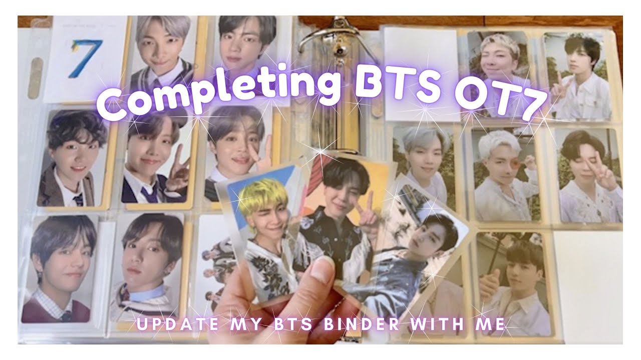 Completing my BTS OT7 Photocard Collection! 💜 (Update my binder with me #13)