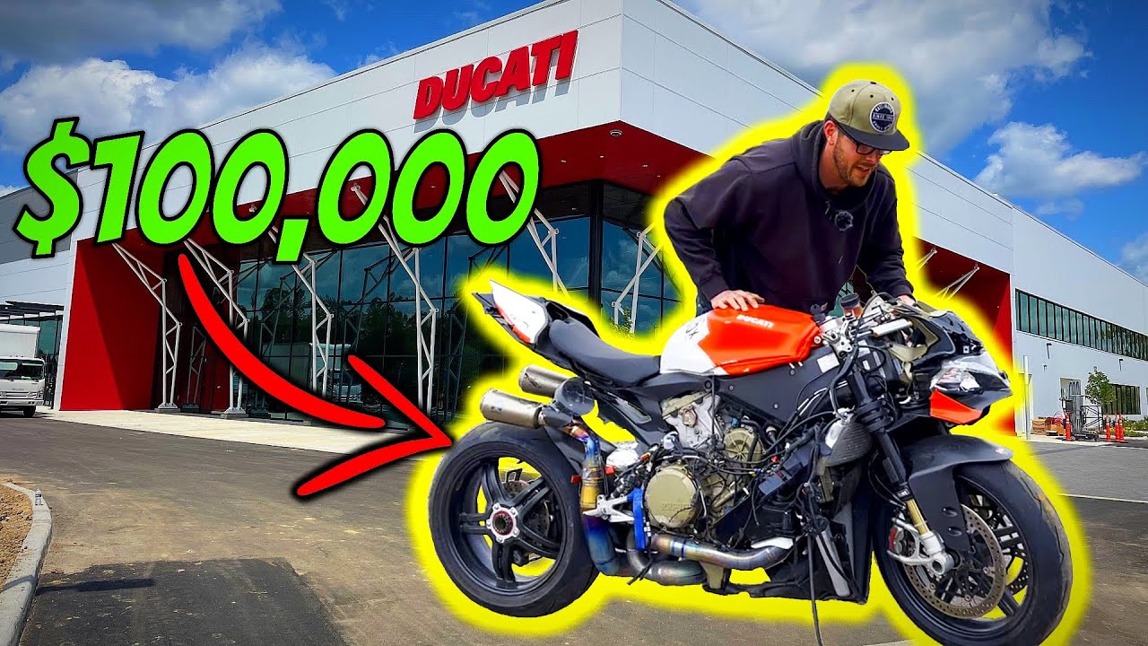 Забираю с аукциона разбитый Ducati Superleggera для @CJMediaOfficial