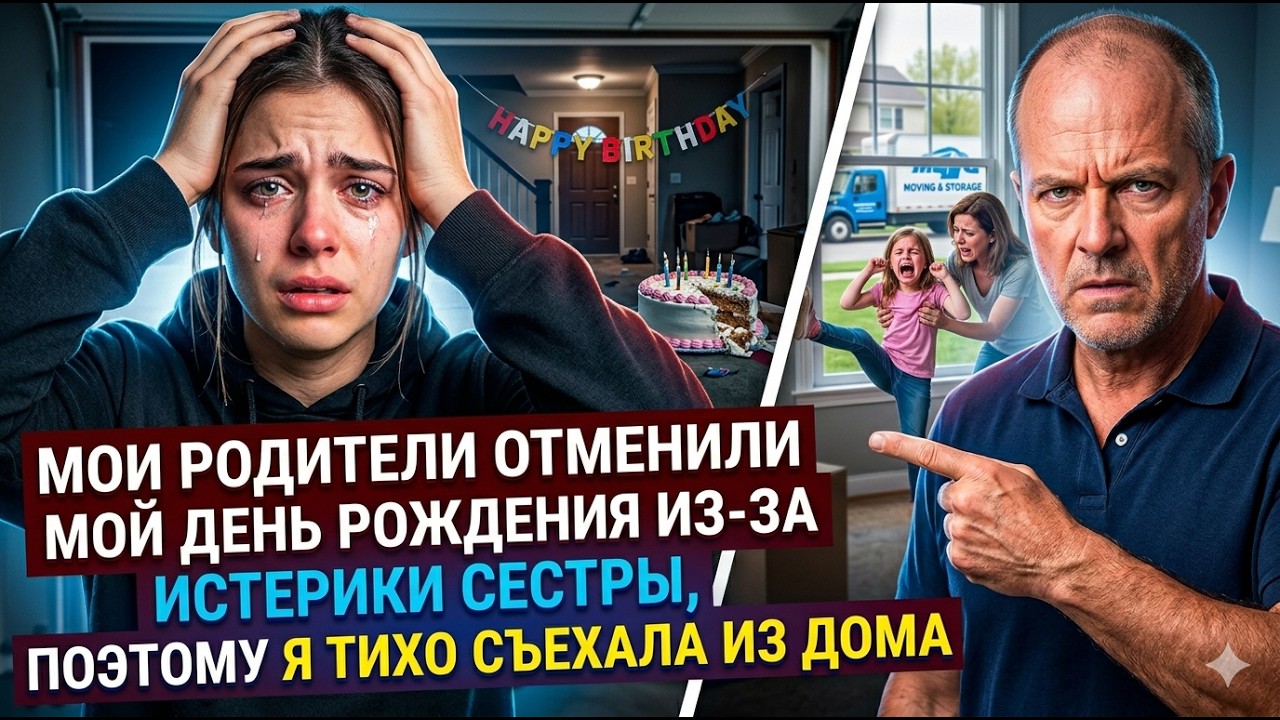 Мои родители отменили мой день рождения из-за истерики сестры, поэтому я тихо съехала из дома.