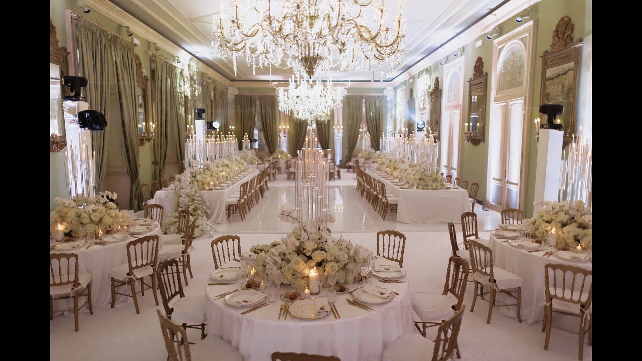 Luxury total white wedding at Villa D'Este Lake Como
