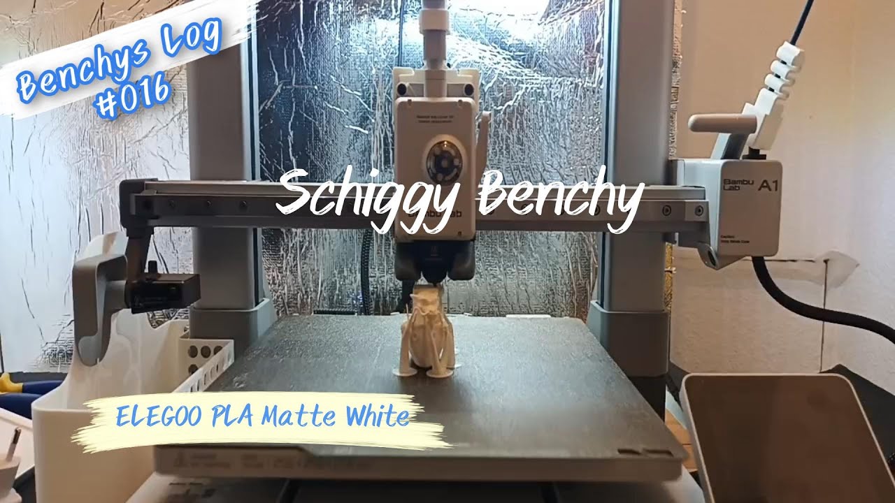 ELEGOO PLA Matte White – Schiggy Benchy  Log 