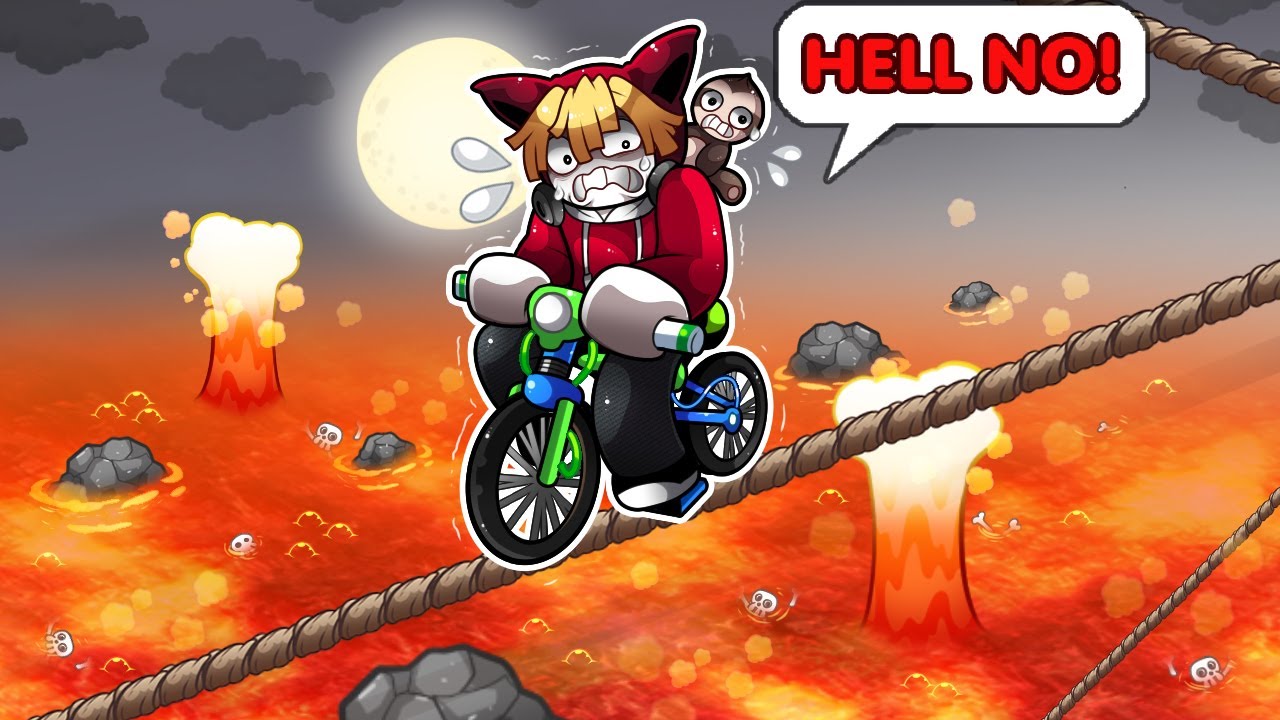 ปั่นจักรยานแบบ Obby ข้ามลาวาจะรอดมั้ย? | Obby But You're on a Bike Roblox