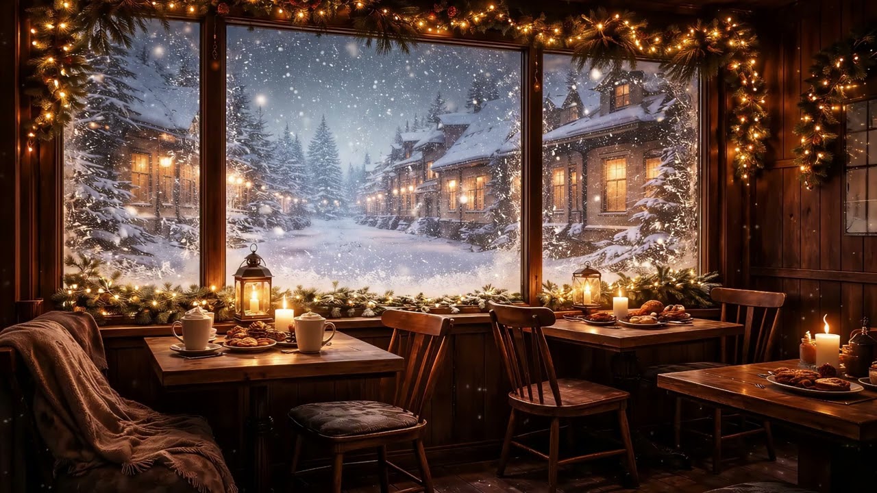 ☕️ Winter Cafe ❄️ Warm Lo-Fi Jazz for Relaxing and Study 🎷