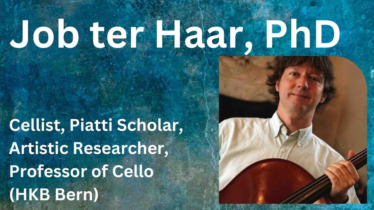 Job ter Haar, Cellist, Artistic Researcher, Professor of Cello (HKB Bern)