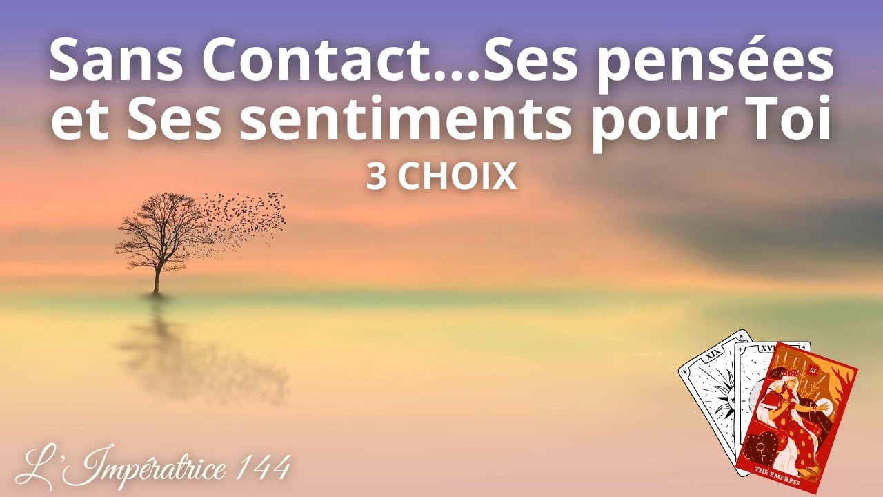 Sans contact Ses pensées et Ses sentiments #tirage #guidance  #sentimentale #amour #celibataire