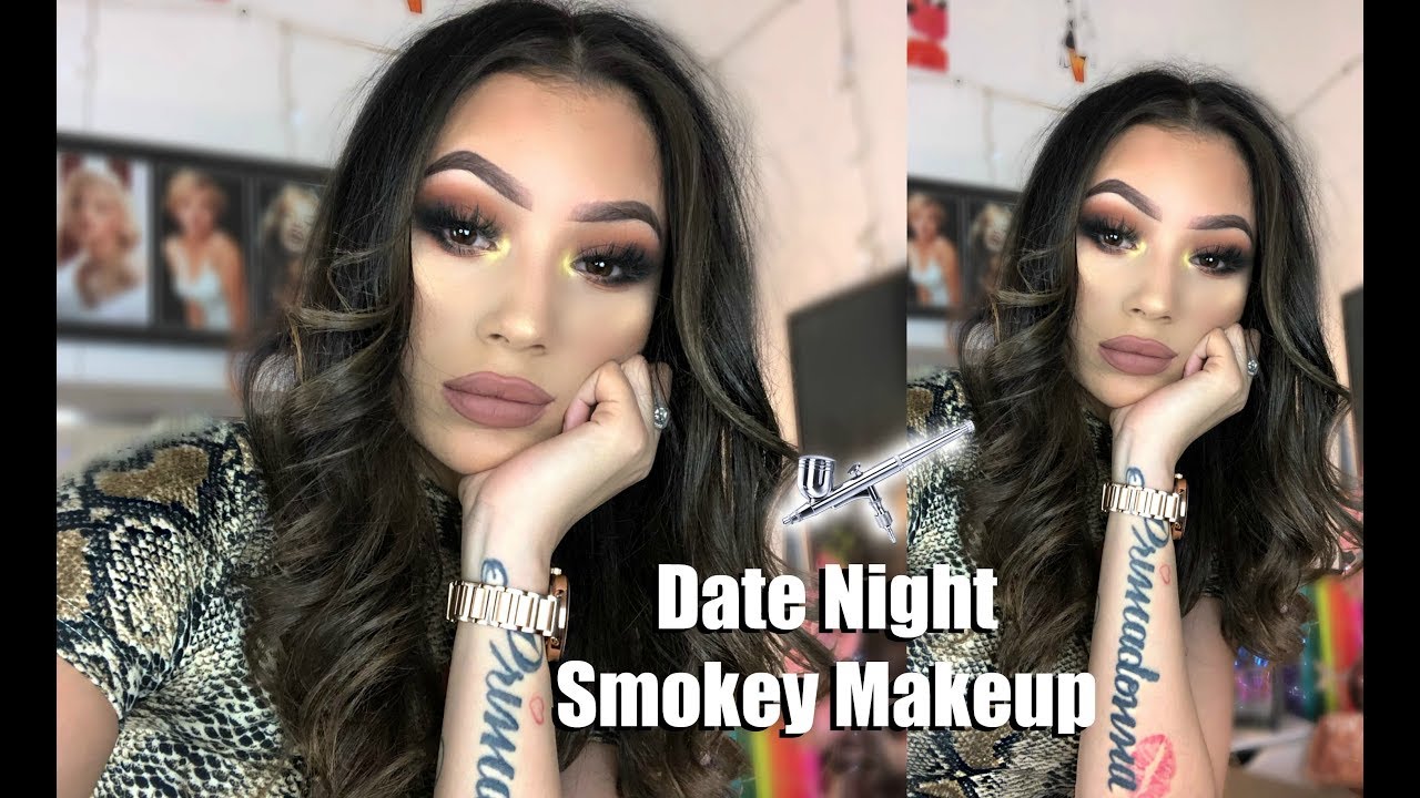 Smokey Date Night Makeup Tutorial Using Airbrush Makeup