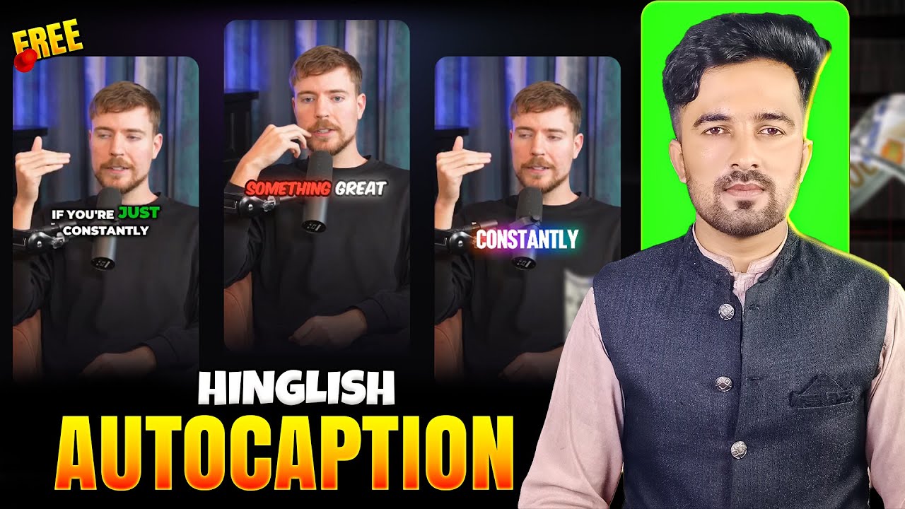 Get FREE Accurate HINGLISH Captions in 5 Minutes Easily
